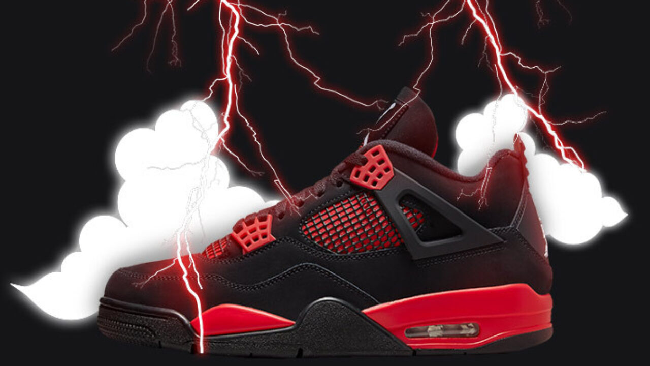 Jordan 4 Red Thunder Wallpapers Wallpaper Cave