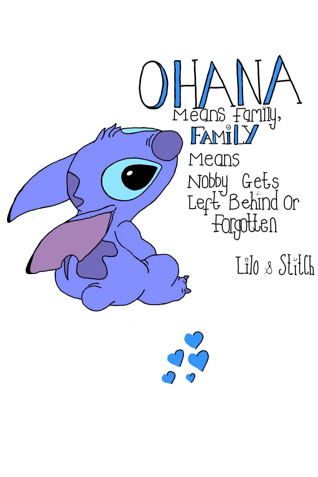 Stitch Ohana Wallpapers Wallpaper Cave