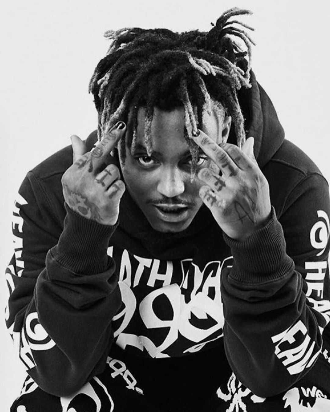 Juice Wrld Black And White iPhone 4k Wallpapers Wallpaper Cave