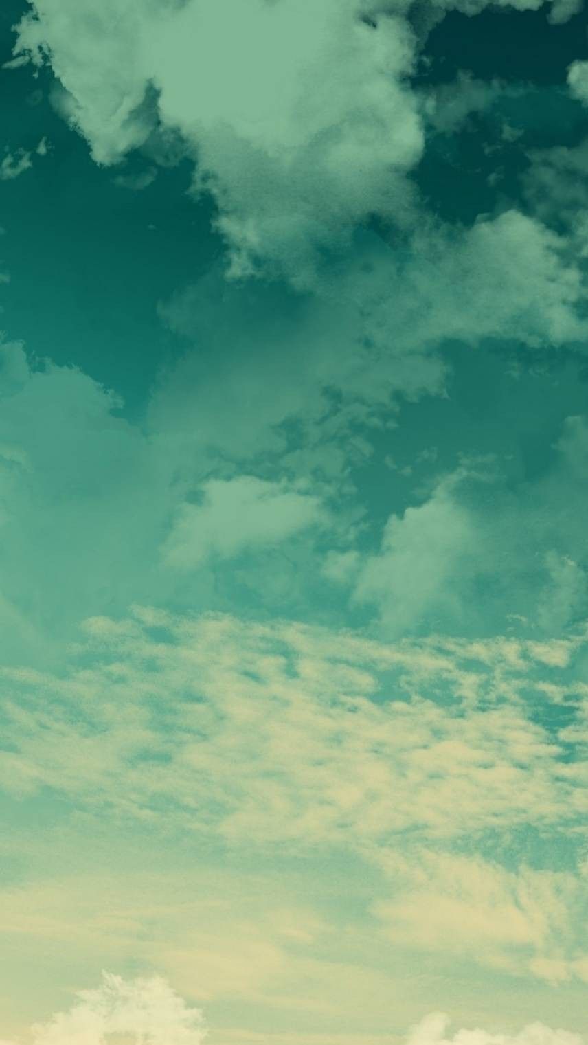 Mint Green Clouds Wallpapers Wallpaper Cave
