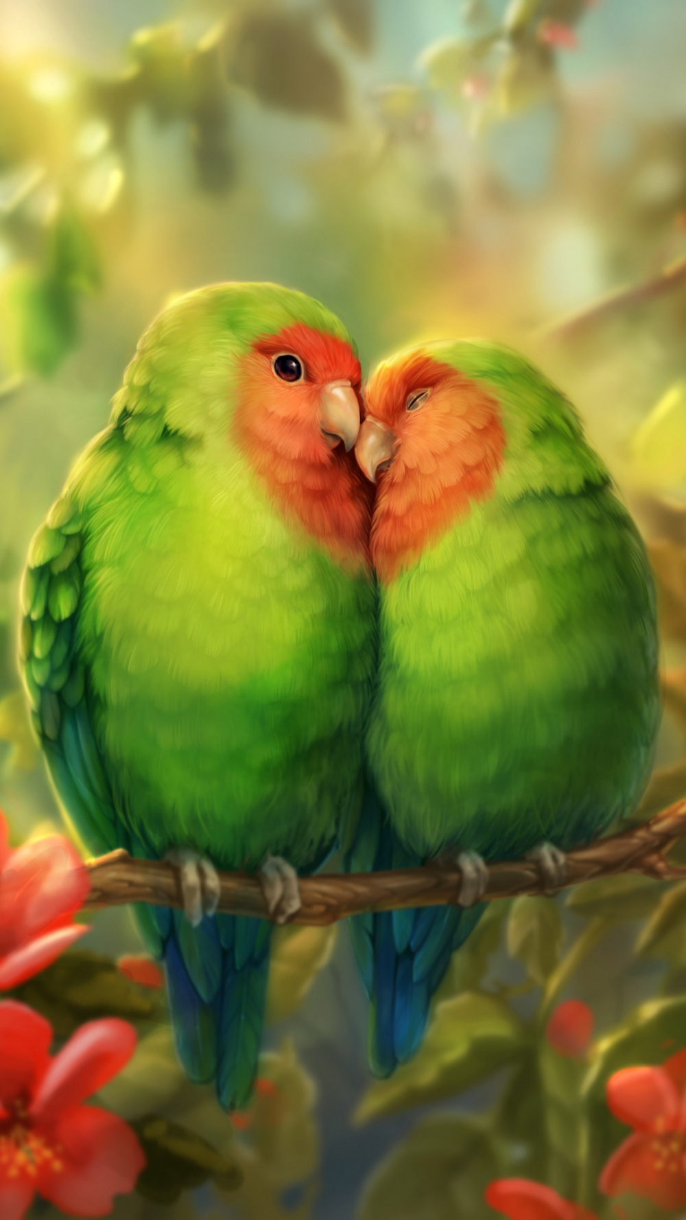 Green Birds Wallpapers Wallpaper Cave