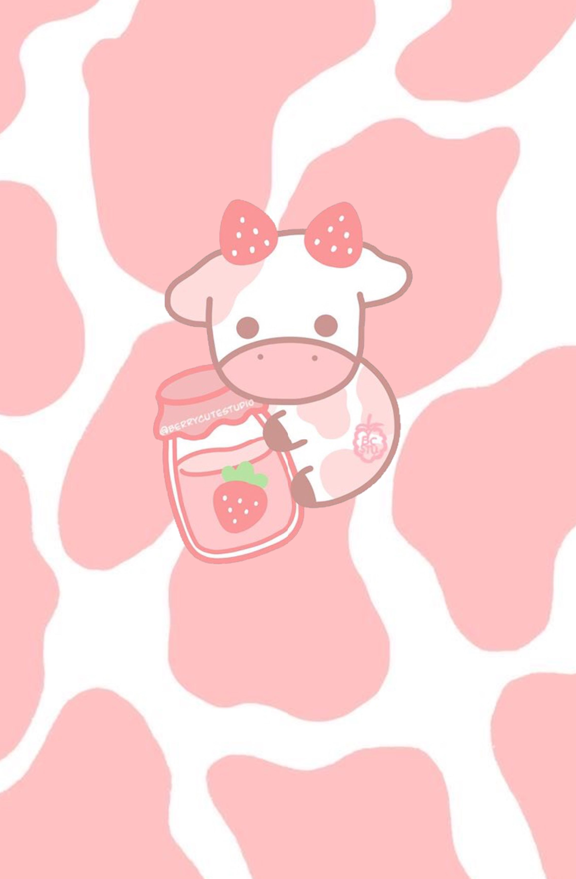 Cute Pink Cow Wallpapers Wallpaper Cave