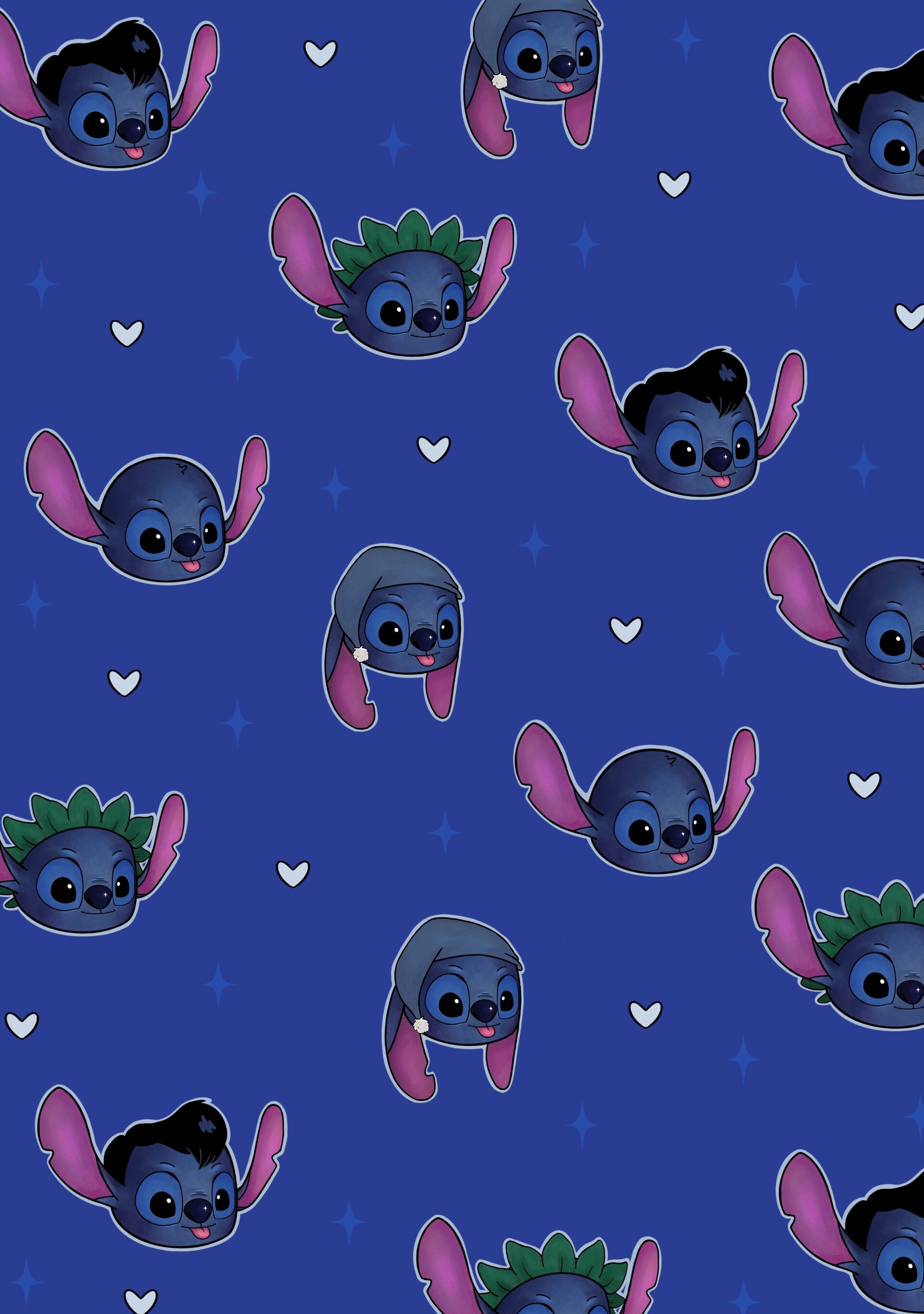 Blue Stitch Wallpapers Wallpaper Cave