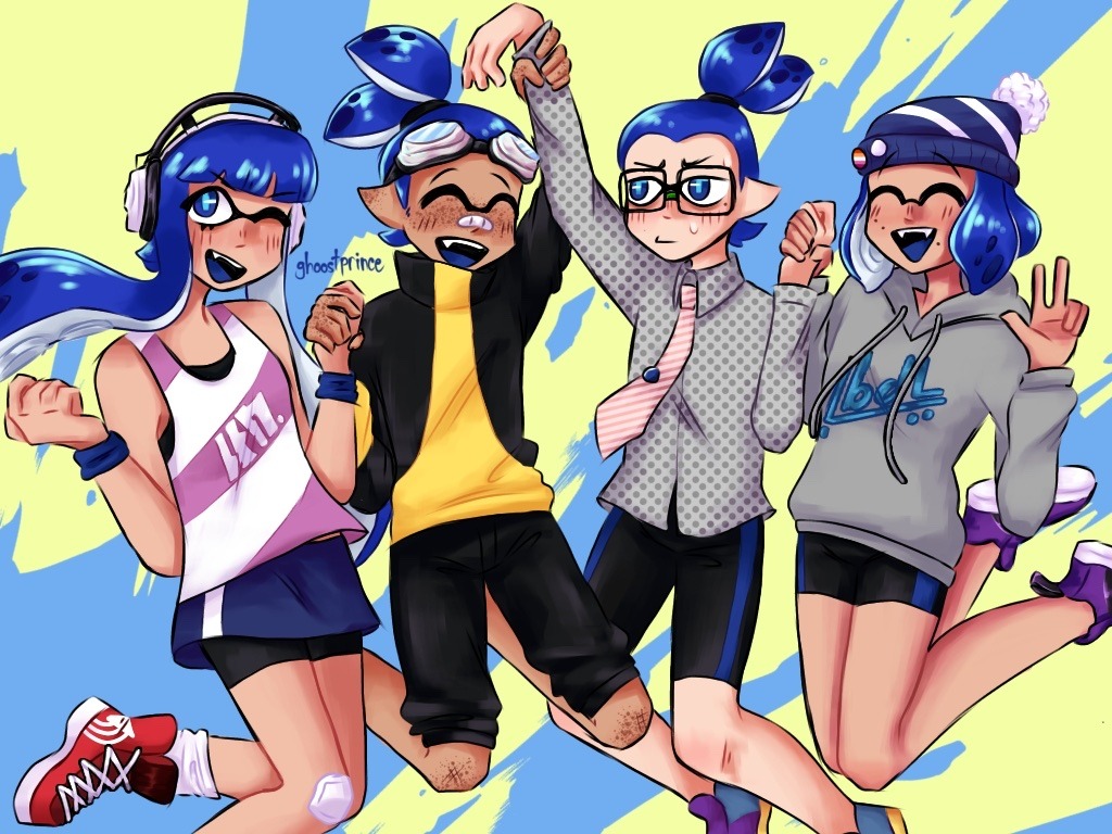 Splatoon Manga Team Blue Wallpapers Wallpaper Cave
