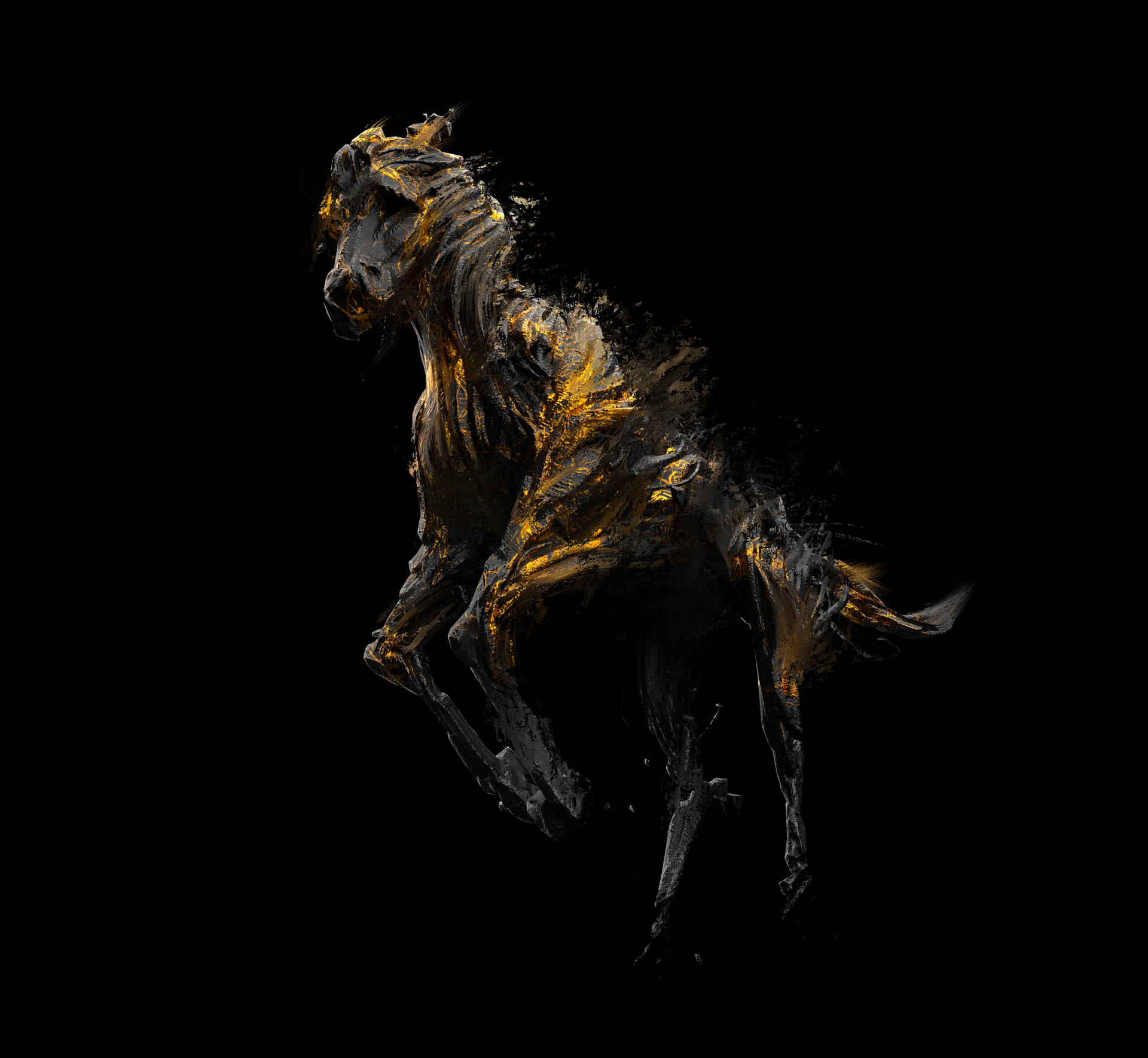 Golden Horse Wallpapers Wallpaper Cave