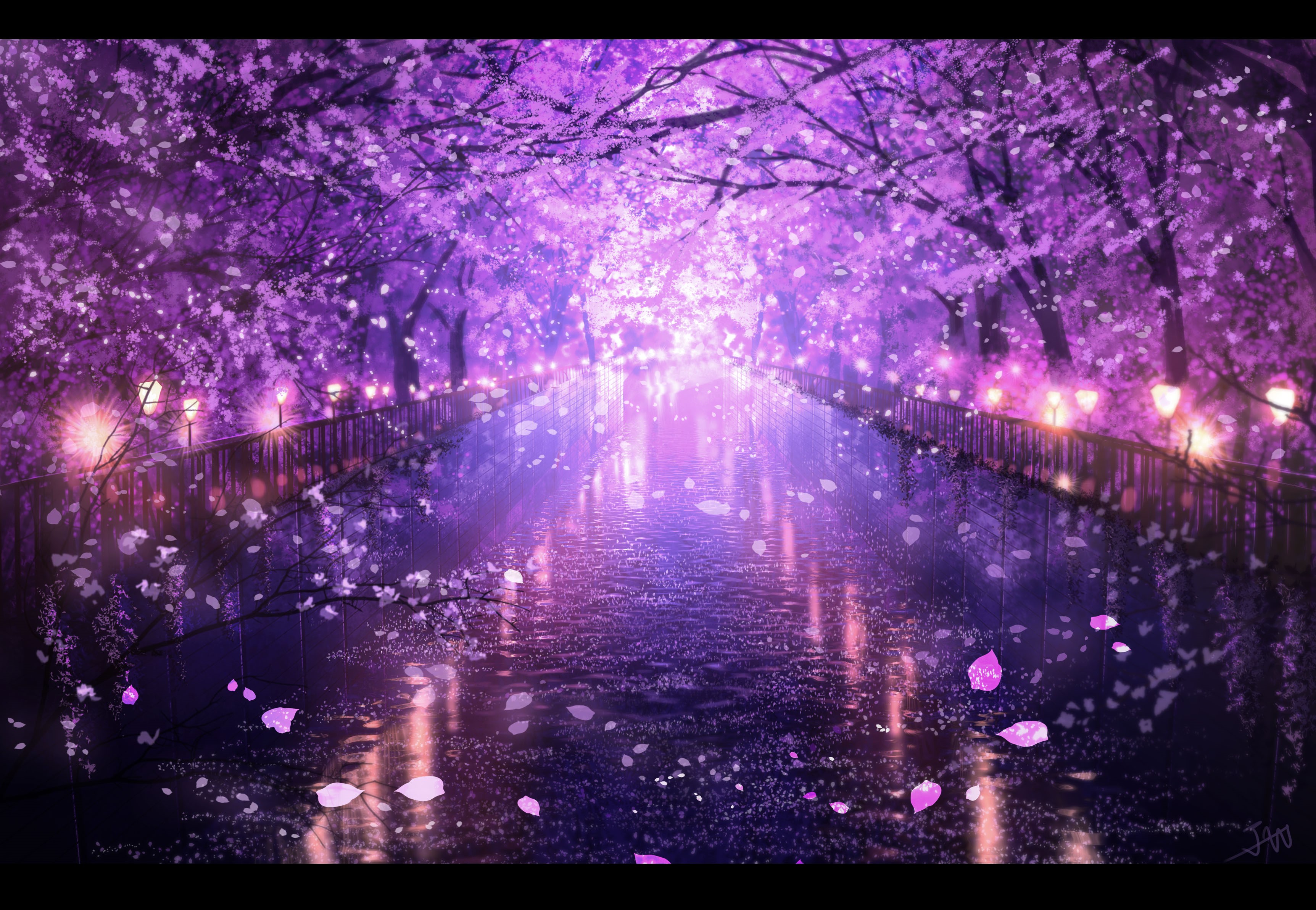 Anime Sakura Tree Wallpapers Wallpaper Cave