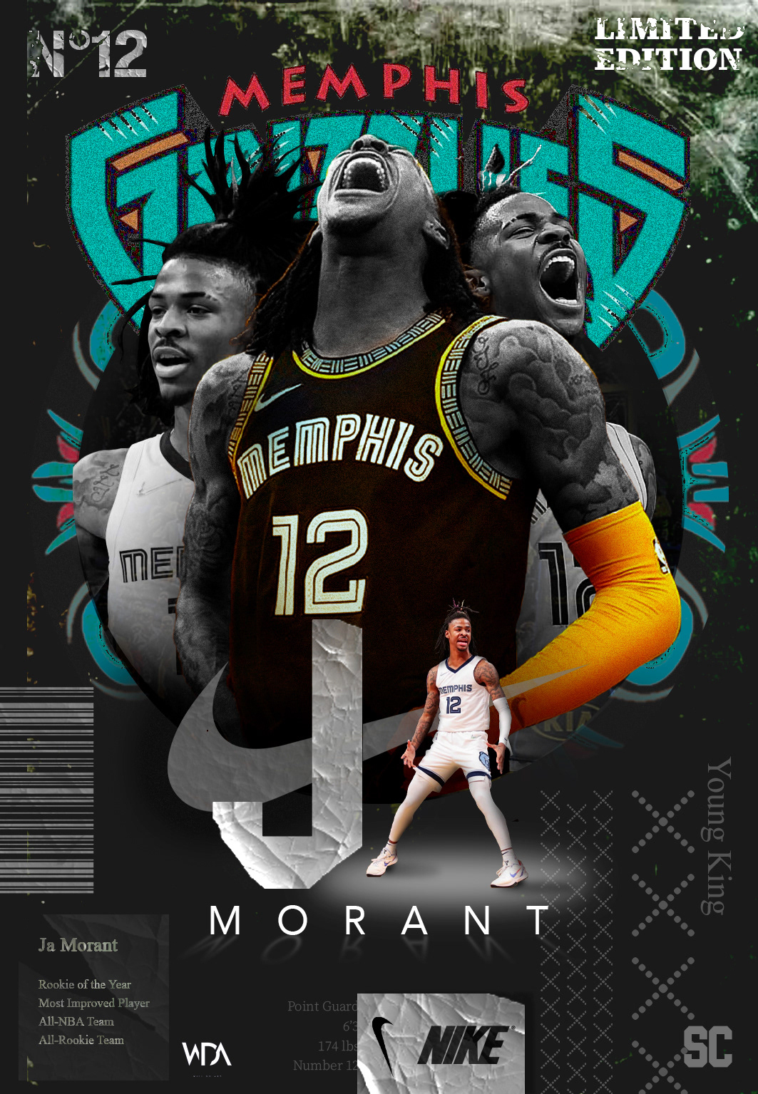 Ja Morant Poster Wallpapers Wallpaper Cave