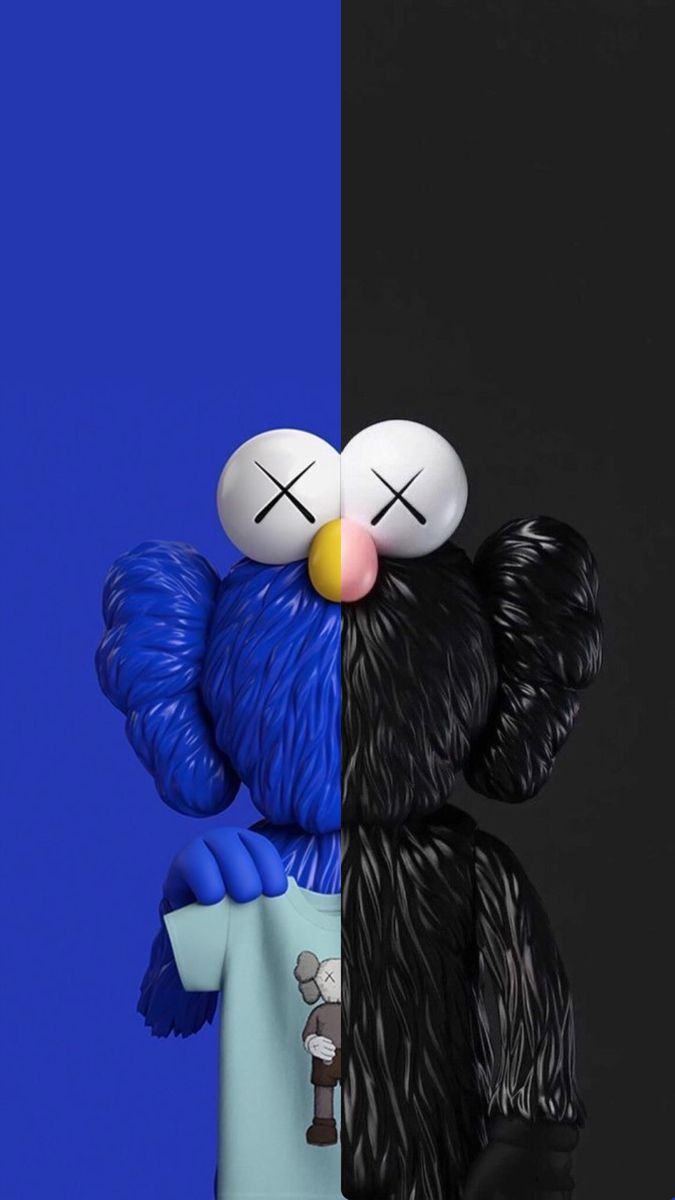 Share 78+ kaws wallpaper blue best in.cdgdbentre