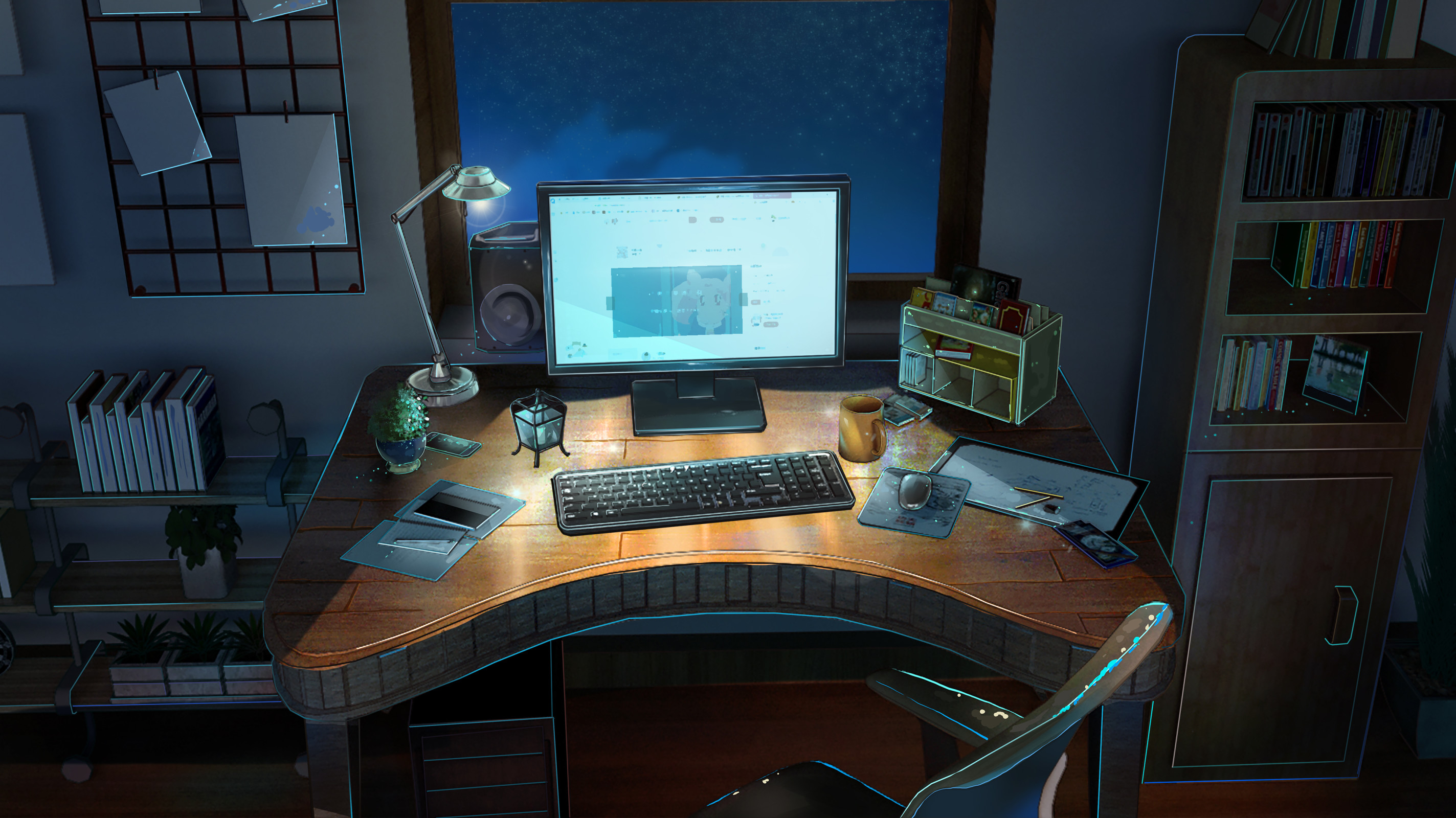 Anime Study Room Wallpapers Wallpaper Cave