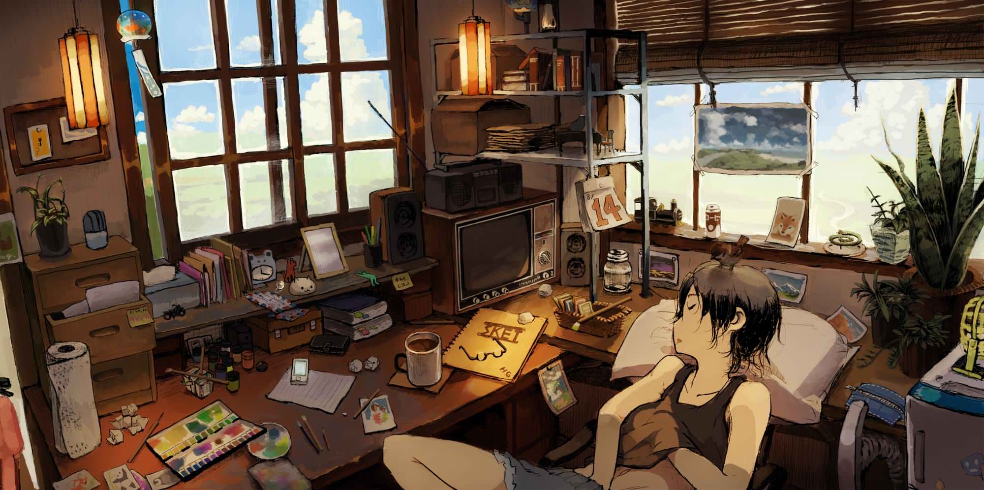 Anime Study Room Wallpapers Wallpaper Cave