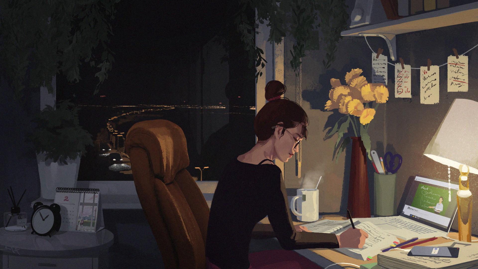 Anime Study Room Wallpapers Wallpaper Cave