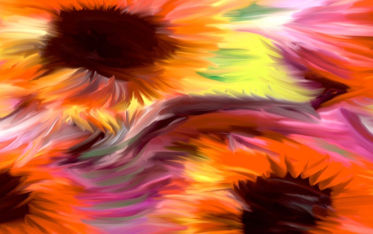 Sunflower Painting Wallpapers Wallpaper Cave