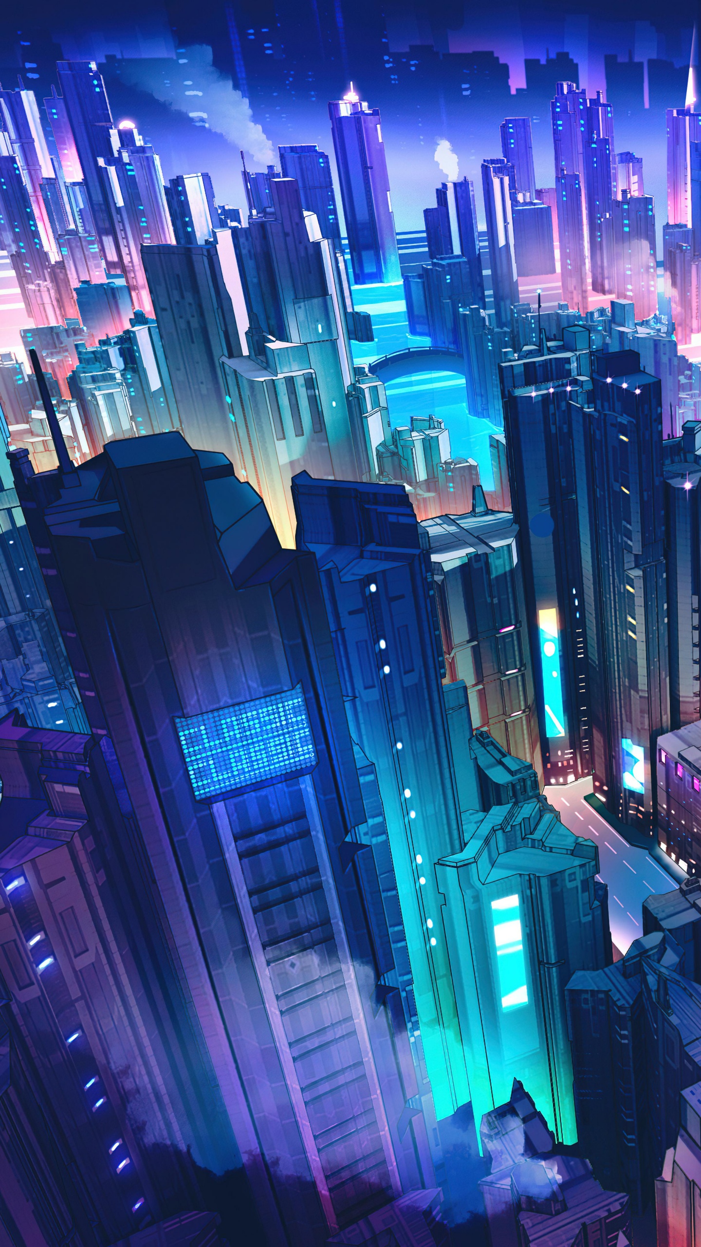 Neon City iPhone Wallpapers Wallpaper Cave