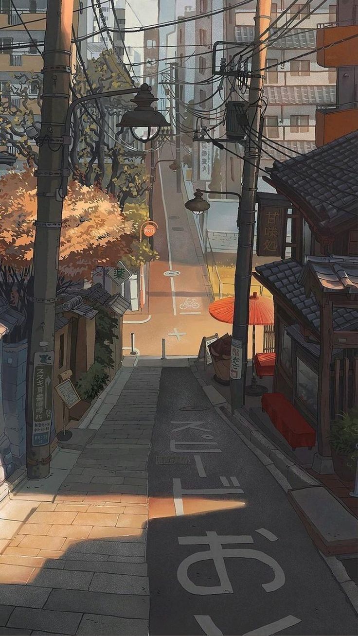 Cozy Anime Street Wallpapers Wallpaper Cave