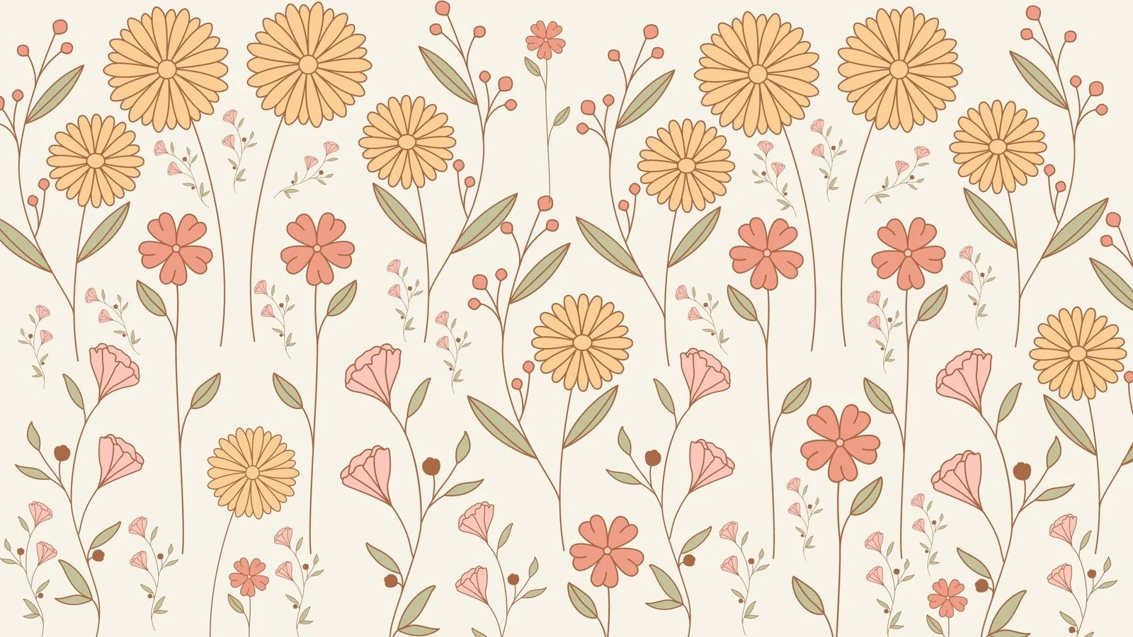 Boho Flower Wallpapers Wallpaper Cave