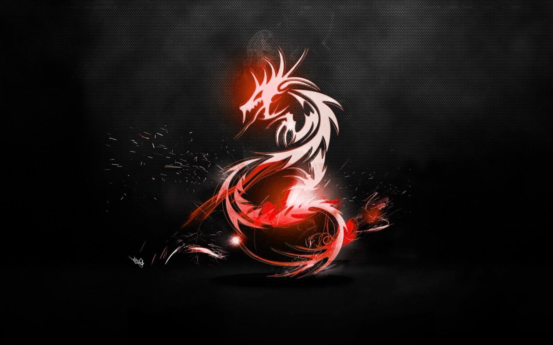 Red Neon Dragon Wallpapers Wallpaper Cave