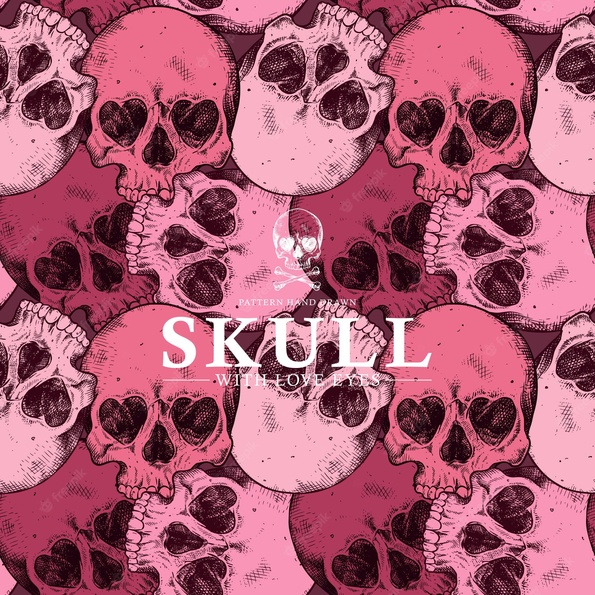 Black And Pink Skull Wallpapers Wallpaper Cave