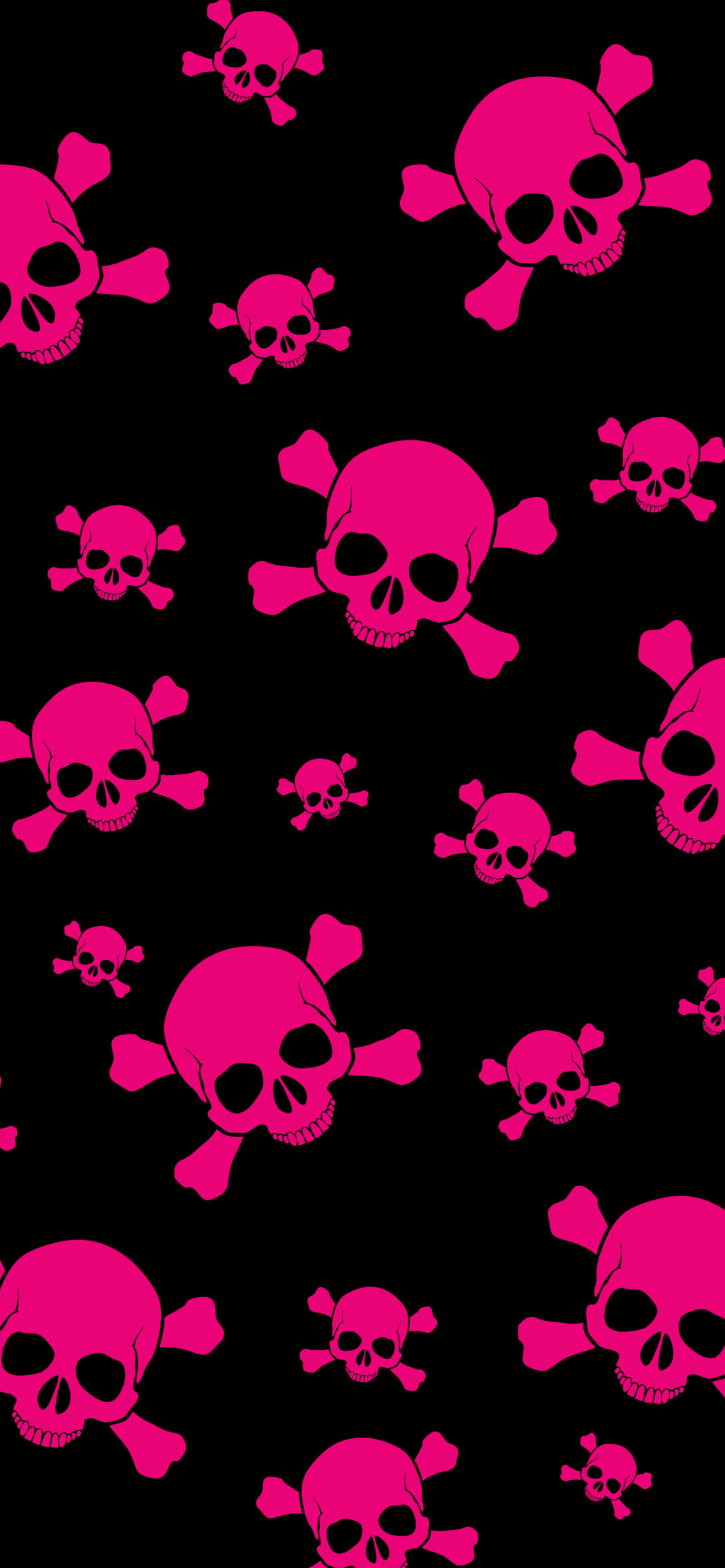 Black And Pink Skull Wallpapers Wallpaper Cave