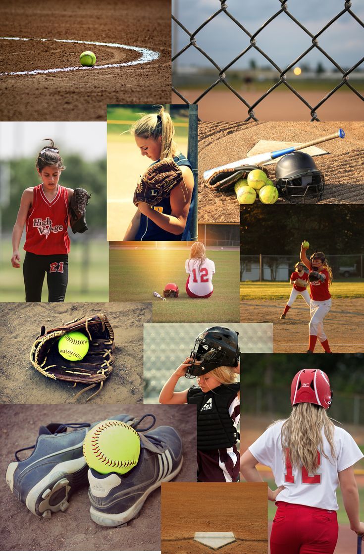 Softball Collage Wallpapers Wallpaper Cave