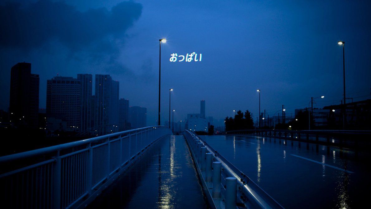 Blue Japanese Wallpapers Wallpaper Cave