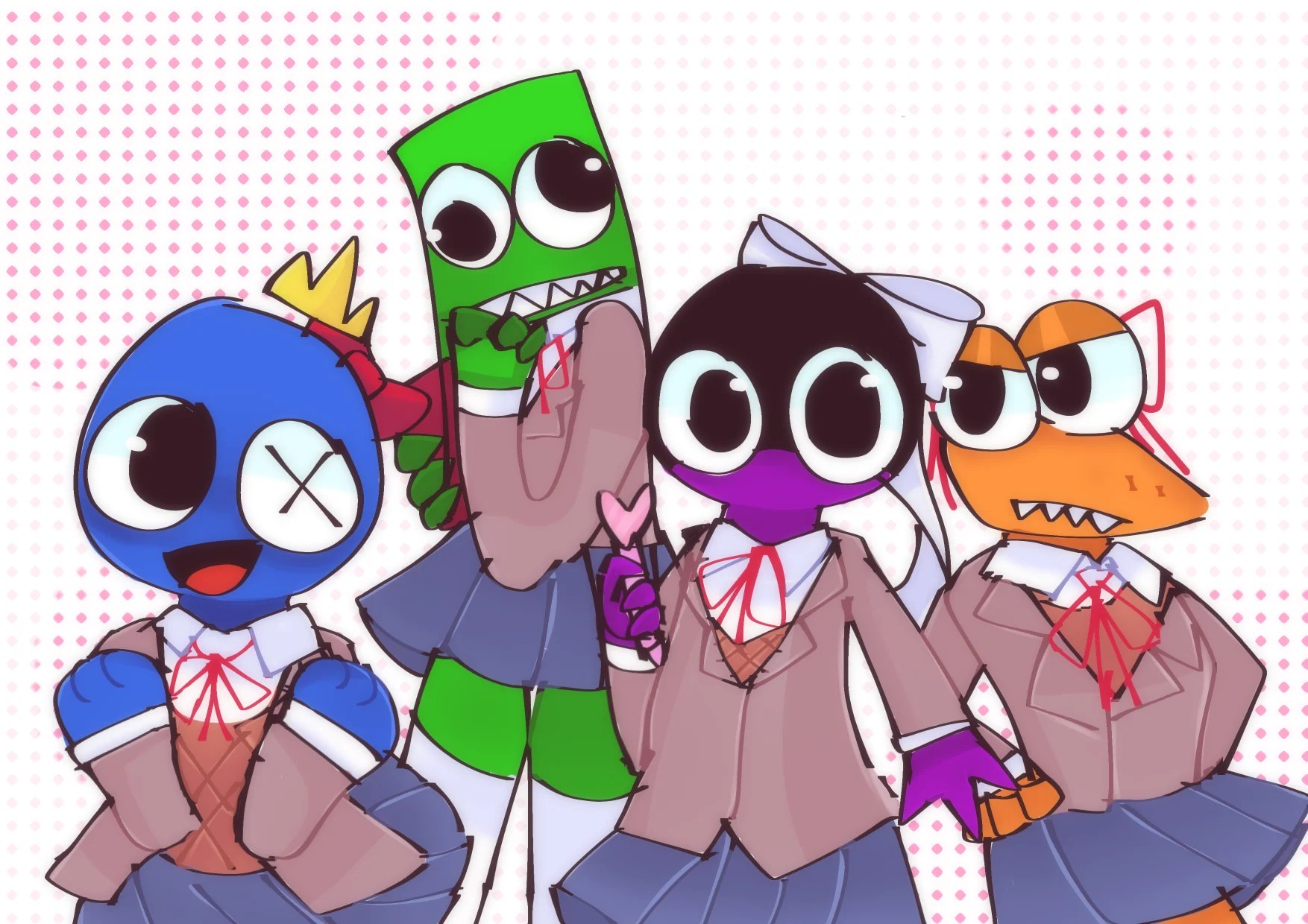 Purple Rainbow Friends Wallpapers Wallpaper Cave