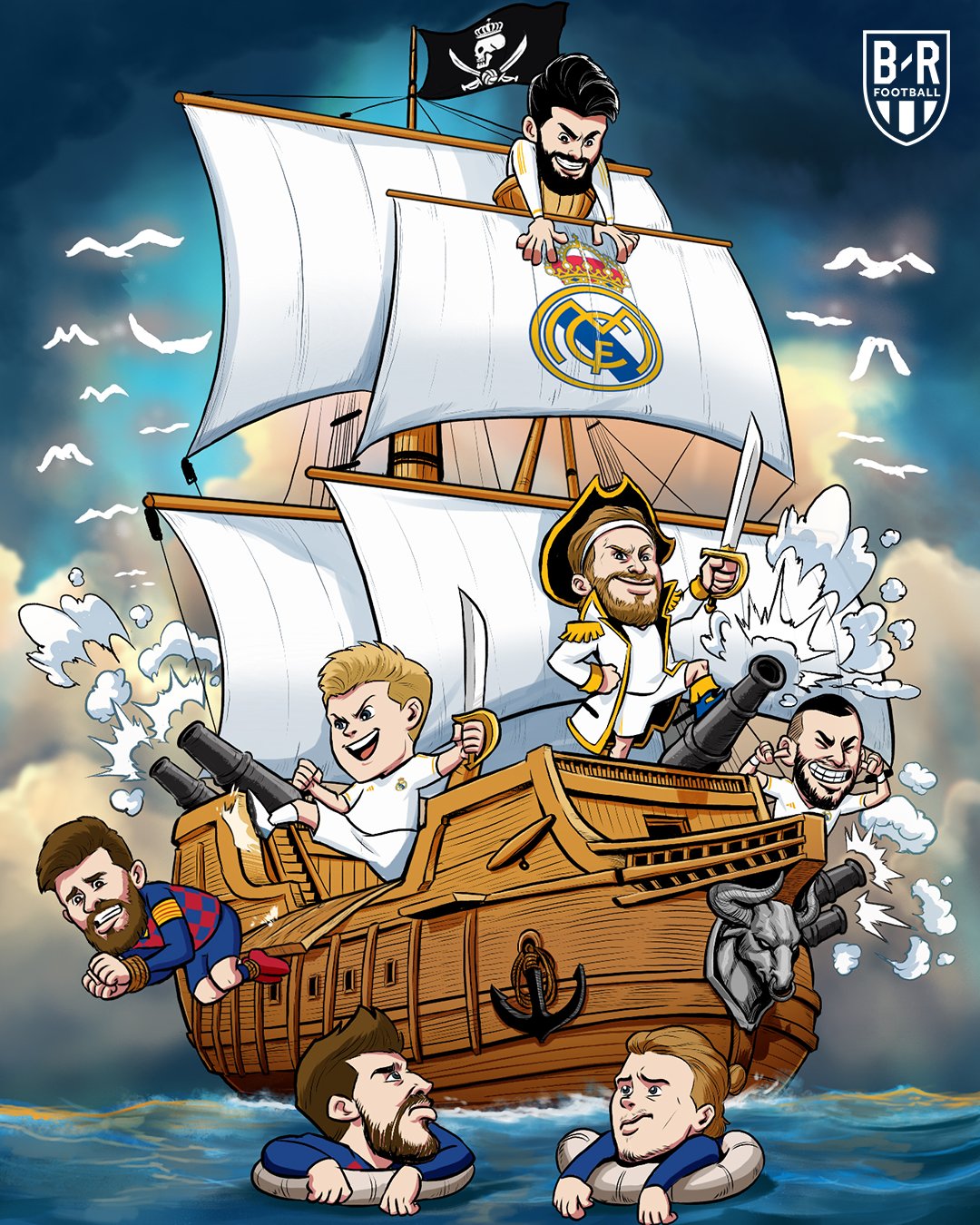 Real Madrid Cartoon Real Madrid Football Kostenloses Bild Auf