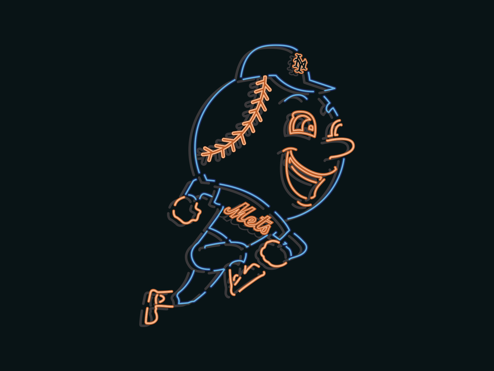 Neon Baseball Wallpapers Wallpaper Cave