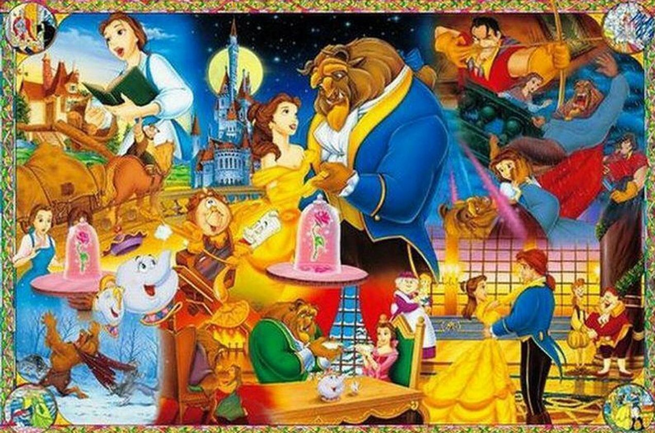Beauty And The Beast Collage Wallpapers Wallpaper Cave