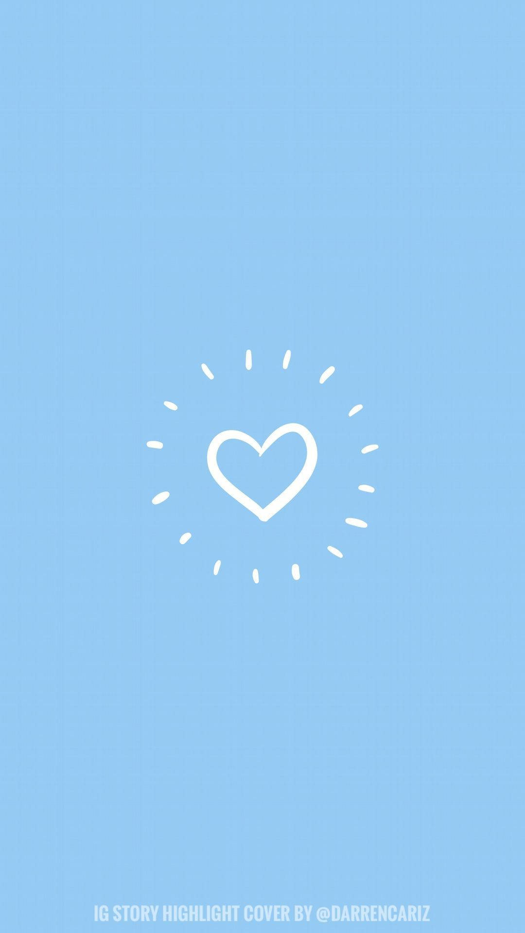 Light Blue Heart Wallpapers Wallpaper Cave