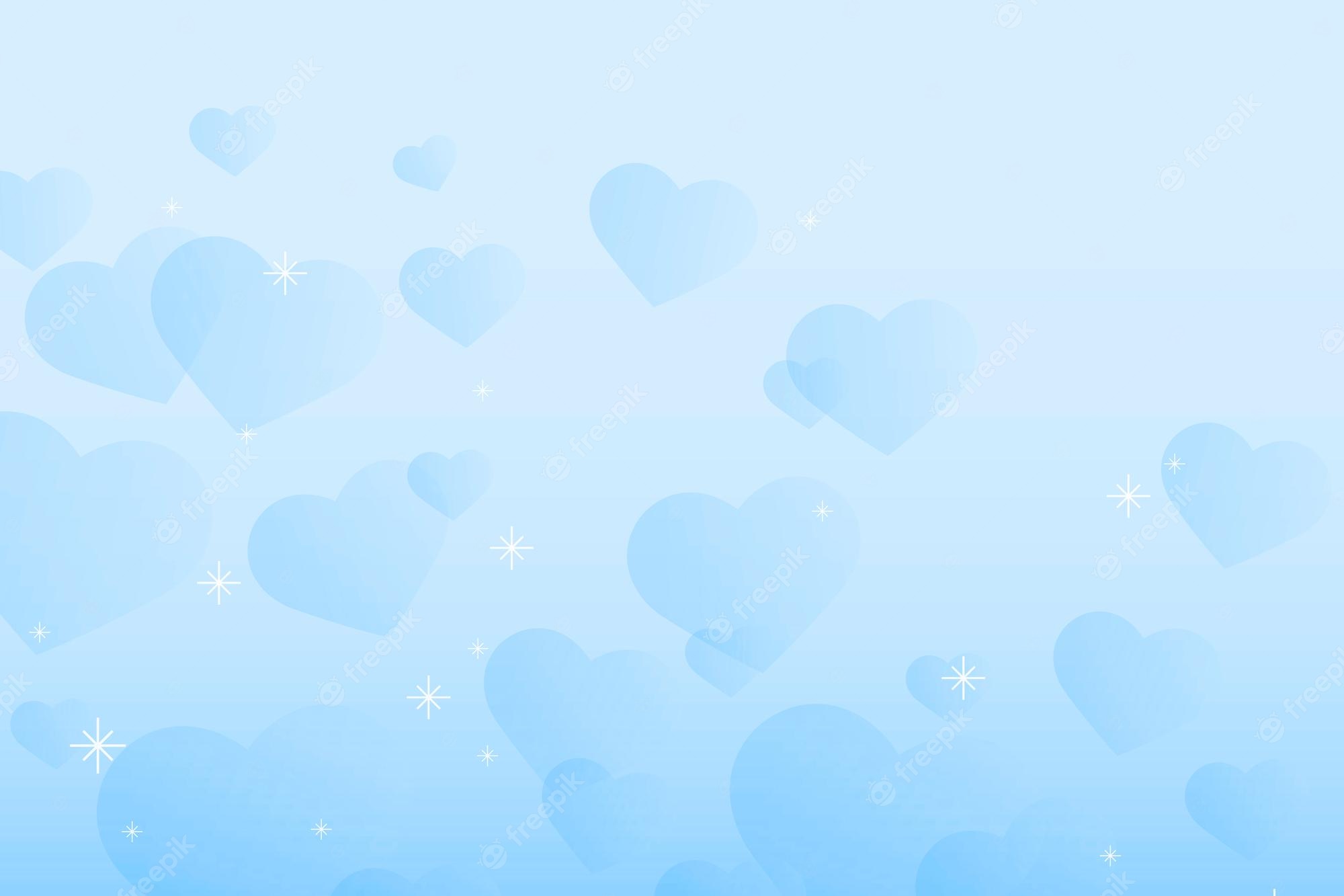 Light Blue Heart Wallpapers Wallpaper Cave