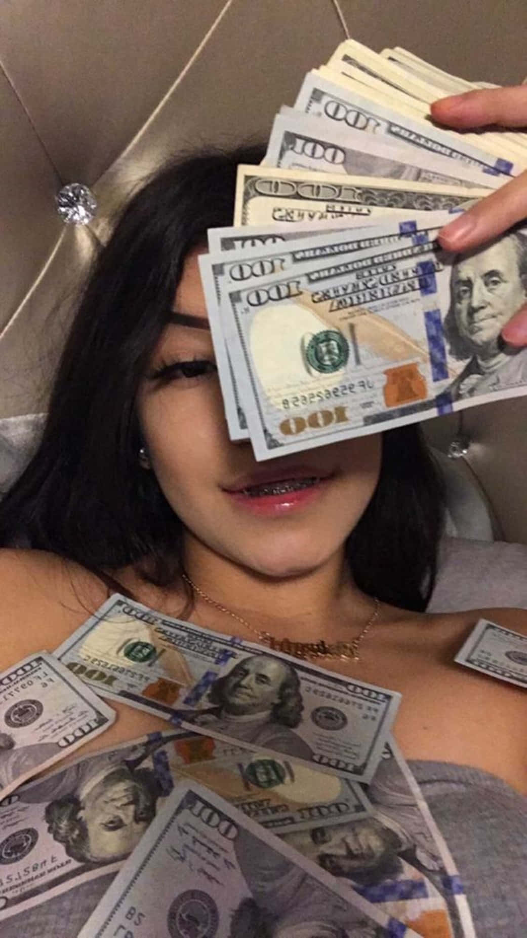 Girl Money Wallpapers Wallpaper Cave