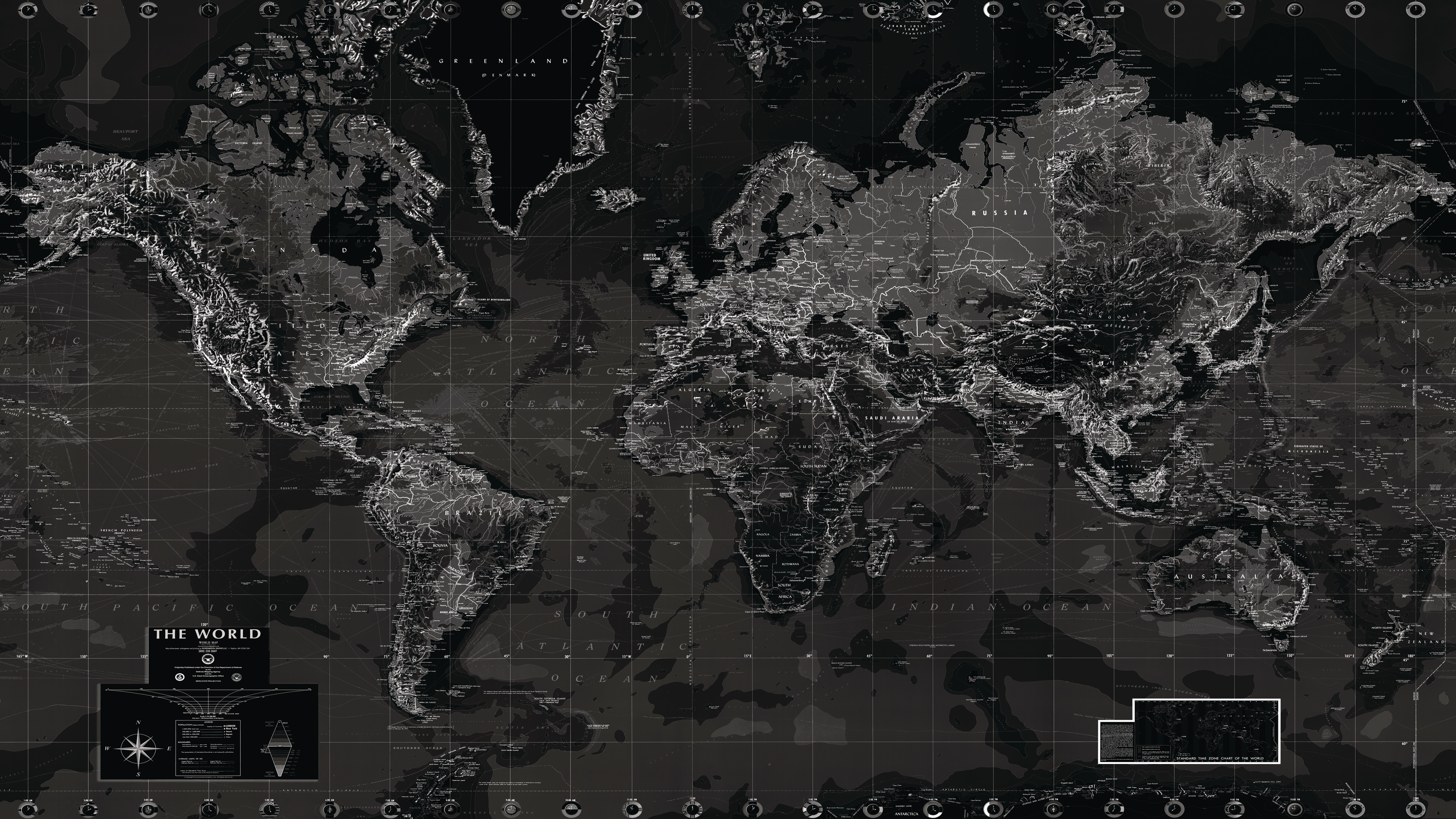 Black And White World Map Wallpapers - Wallpaper Cave