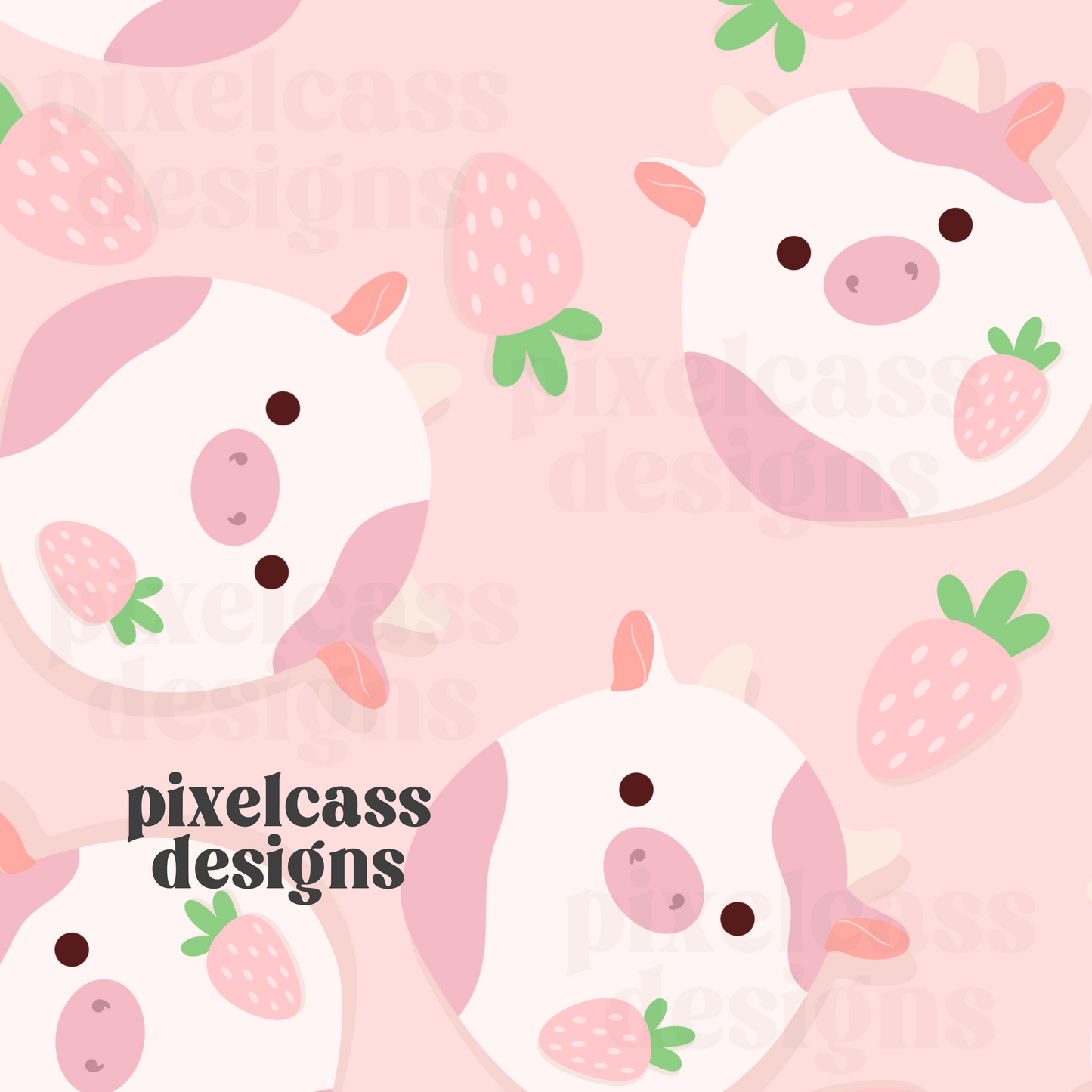 Cute Strawberry Cow Wallpapers Wallpaper Cave