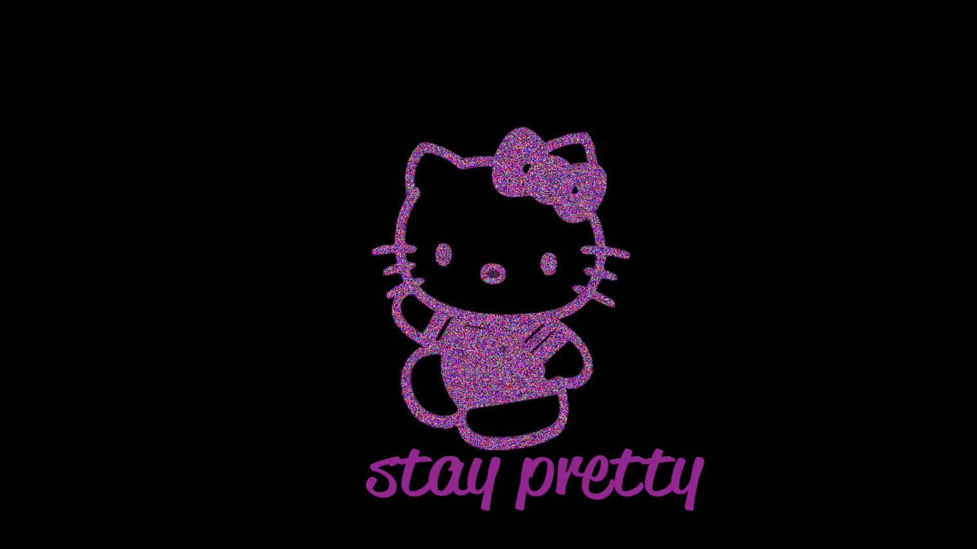 Black Hello Kitty Desktop Wallpapers Wallpaper Cave
