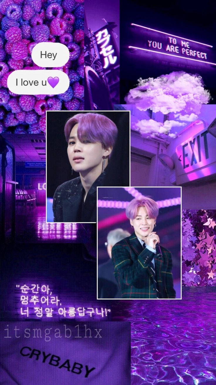 Jimin Purple Wallpapers Wallpaper Cave