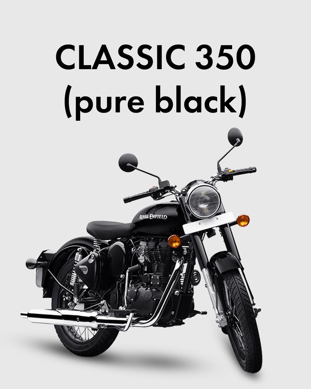 Royal Enfield Classic 350 Pure Black Wallpapers Wallpaper Cave