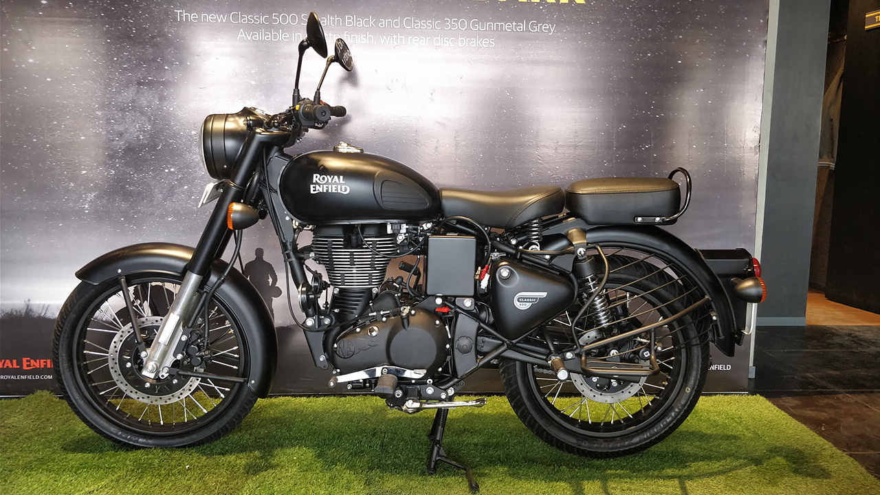 Royal Enfield Classic 350 Pure Black Wallpapers Wallpaper Cave