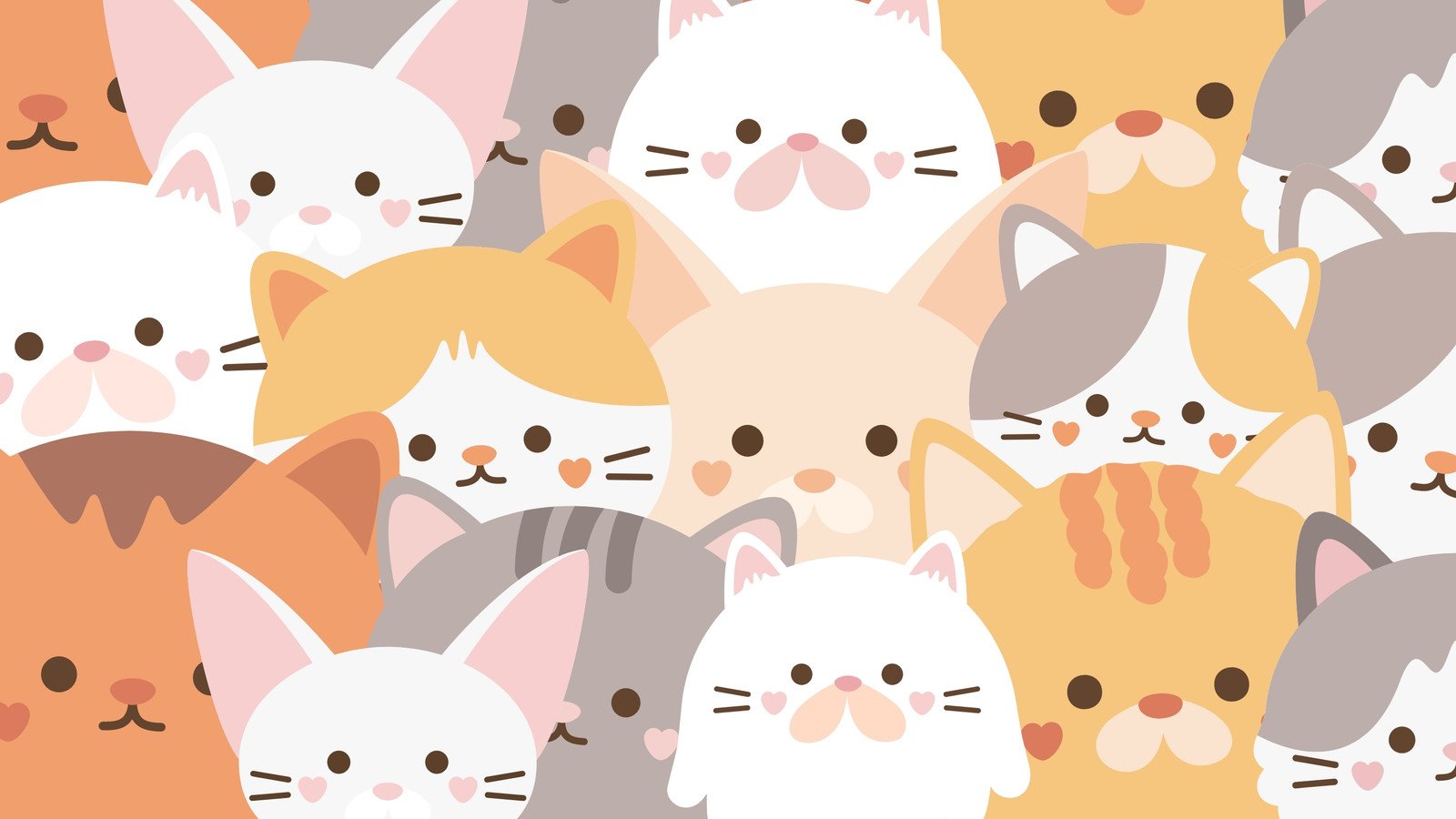 Cartoon Cat Desktop Wallpapers Wallpaper Cave