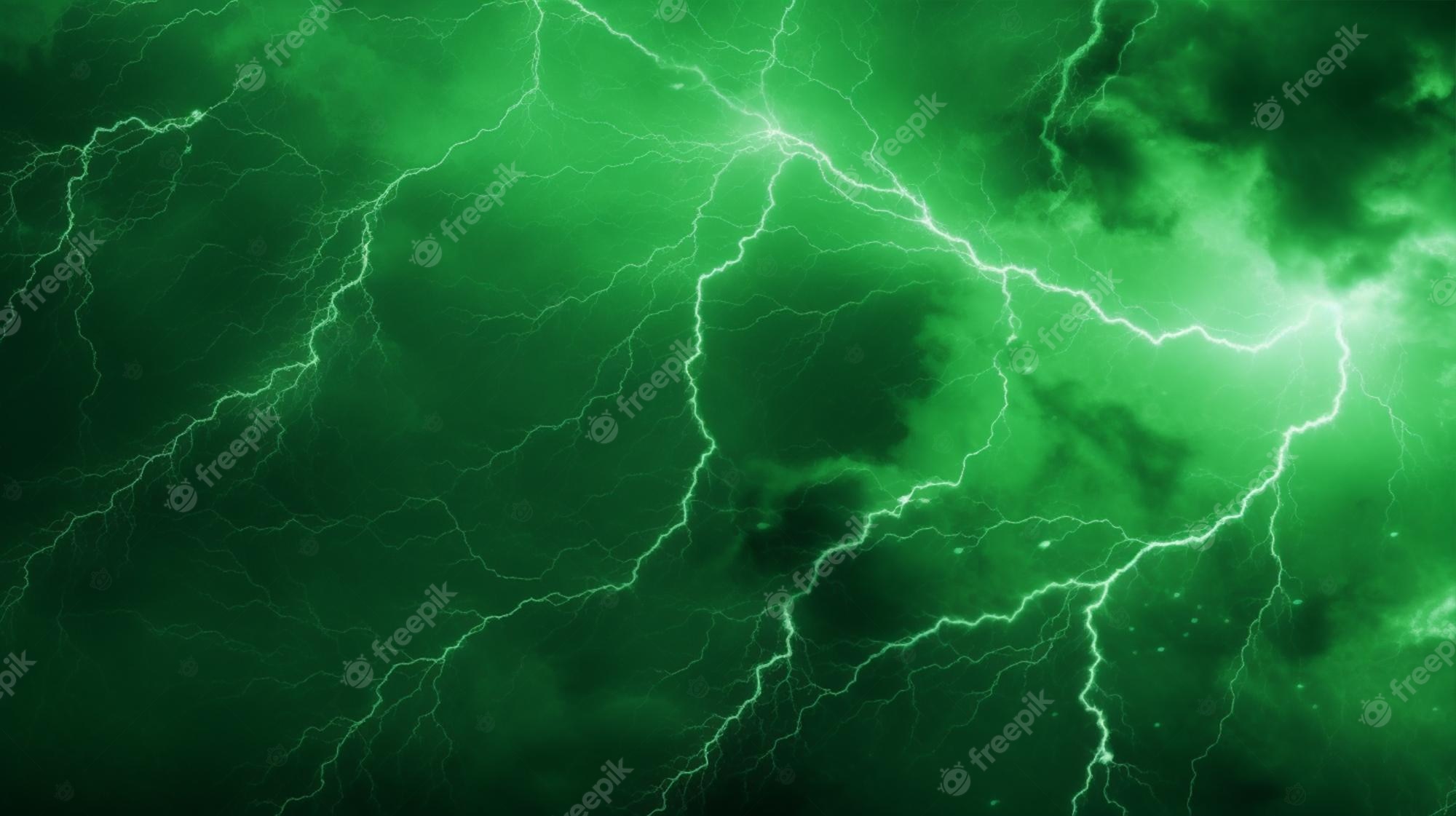 Green Lightning Bolt Wallpapers Wallpaper Cave