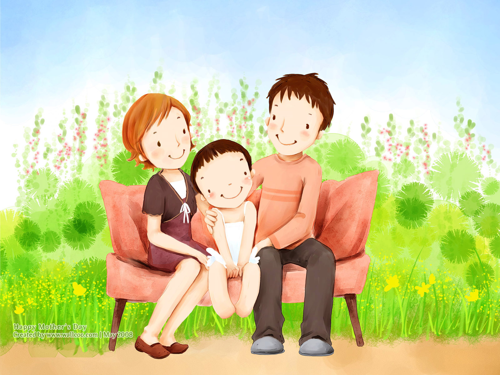 Family Cartoon Wallpapers Wallpaper Cave