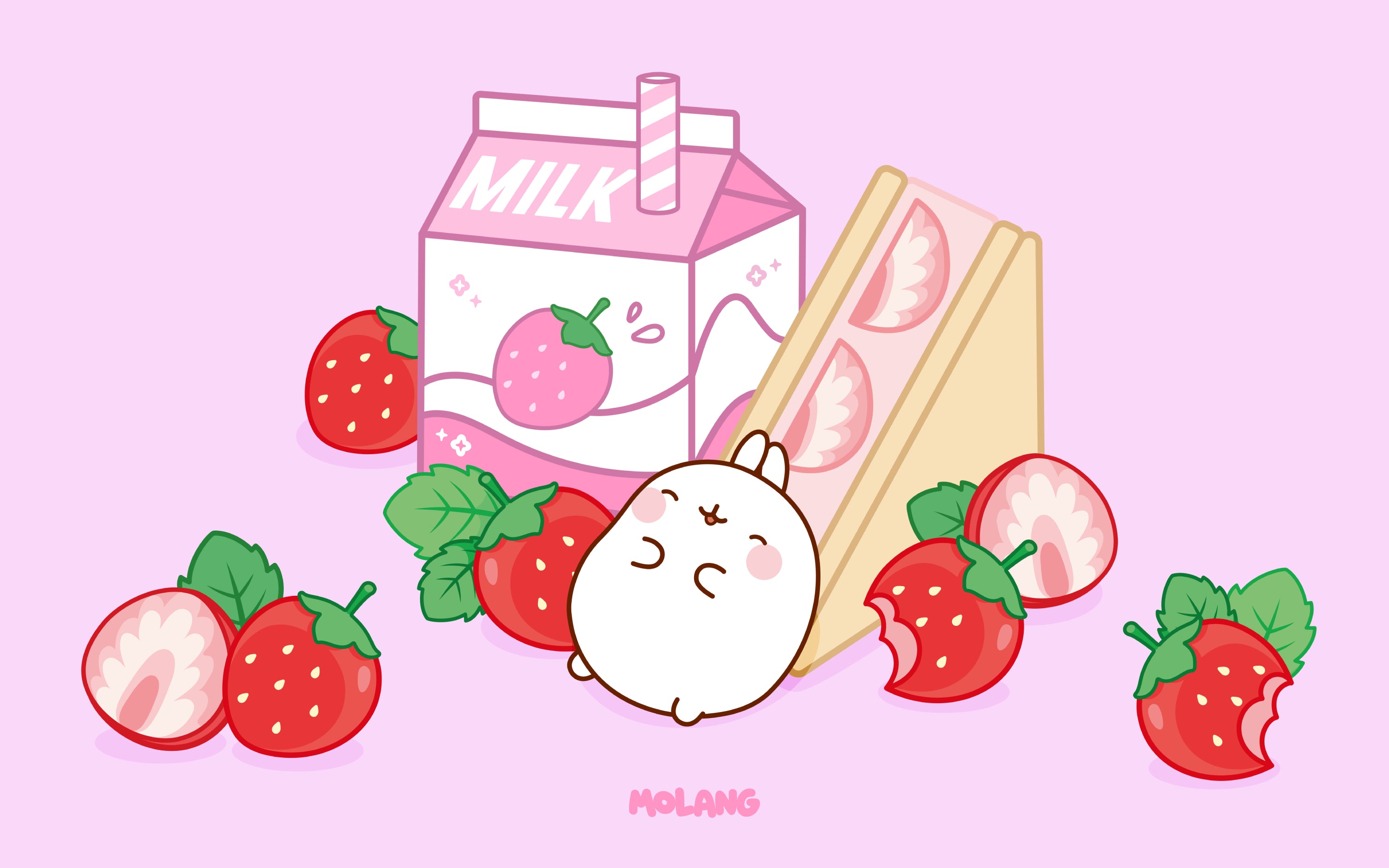 Molang Pink Wallpapers Wallpaper Cave