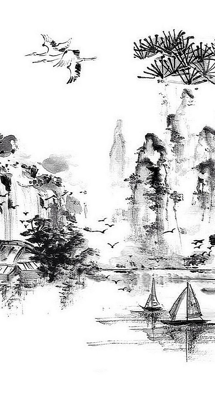 Black And White Chinese Wallpapers Wallpaper Cave