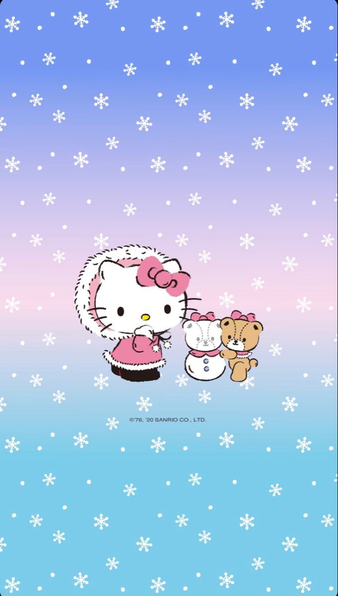 Cute Hello Kitty Winter Wallpapers Wallpaper Cave