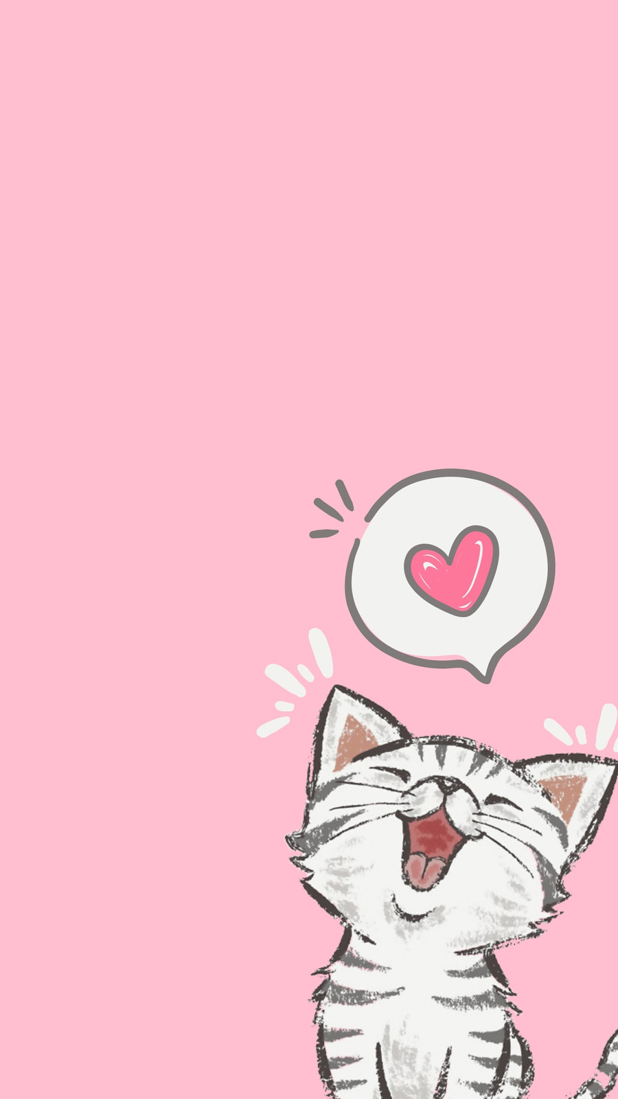 Cute Pink Cats Wallpapers Wallpaper Cave