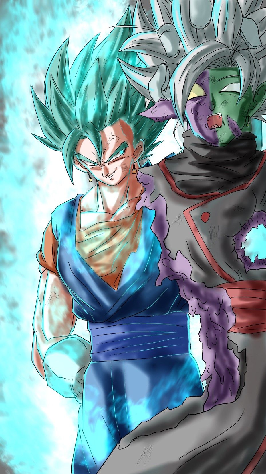 Vegito And Zamasu Wallpapers Wallpaper Cave