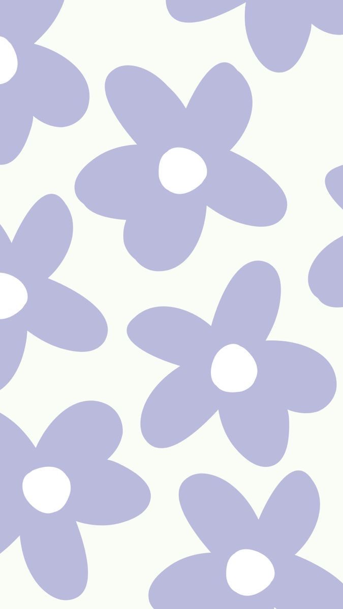 Purple Simple Cartoon Flowers Wallpapers Wallpaper Cave