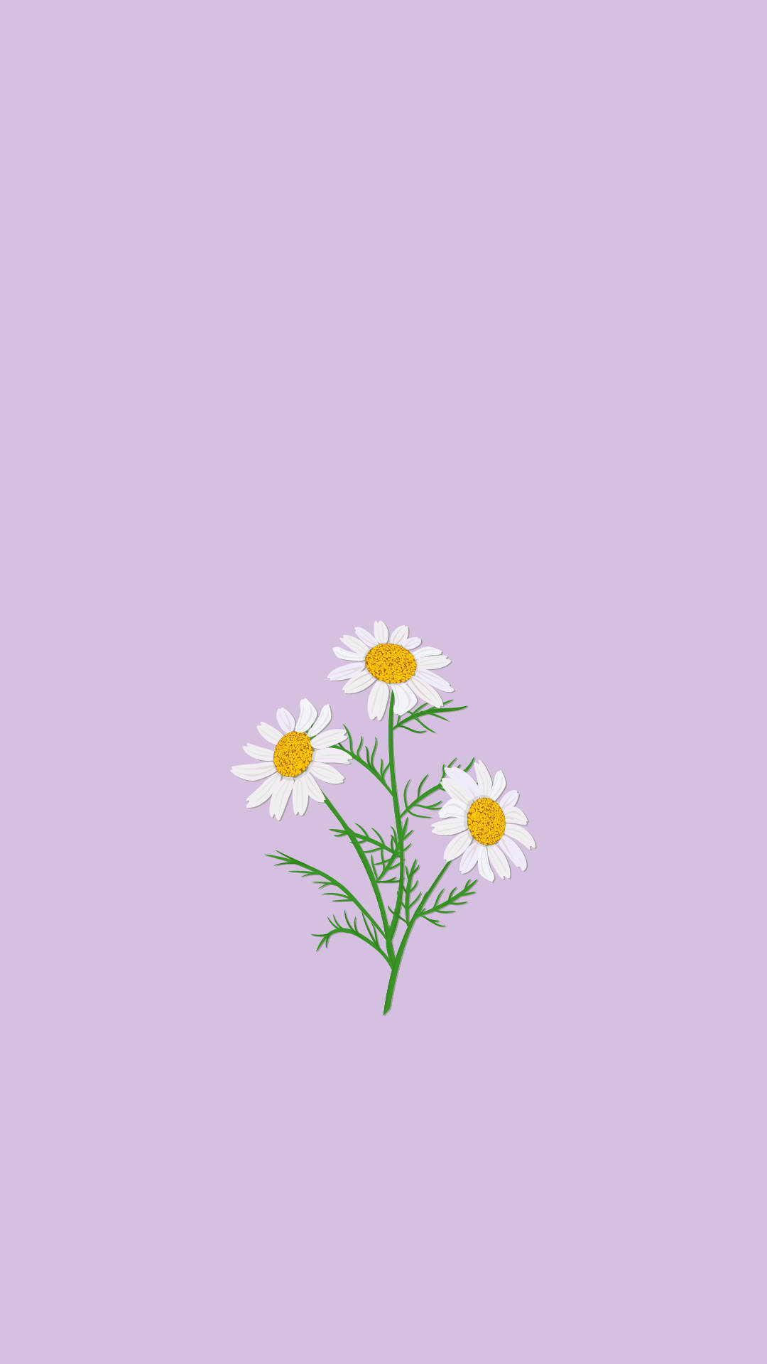 Purple Simple Cartoon Flowers Wallpapers Wallpaper Cave
