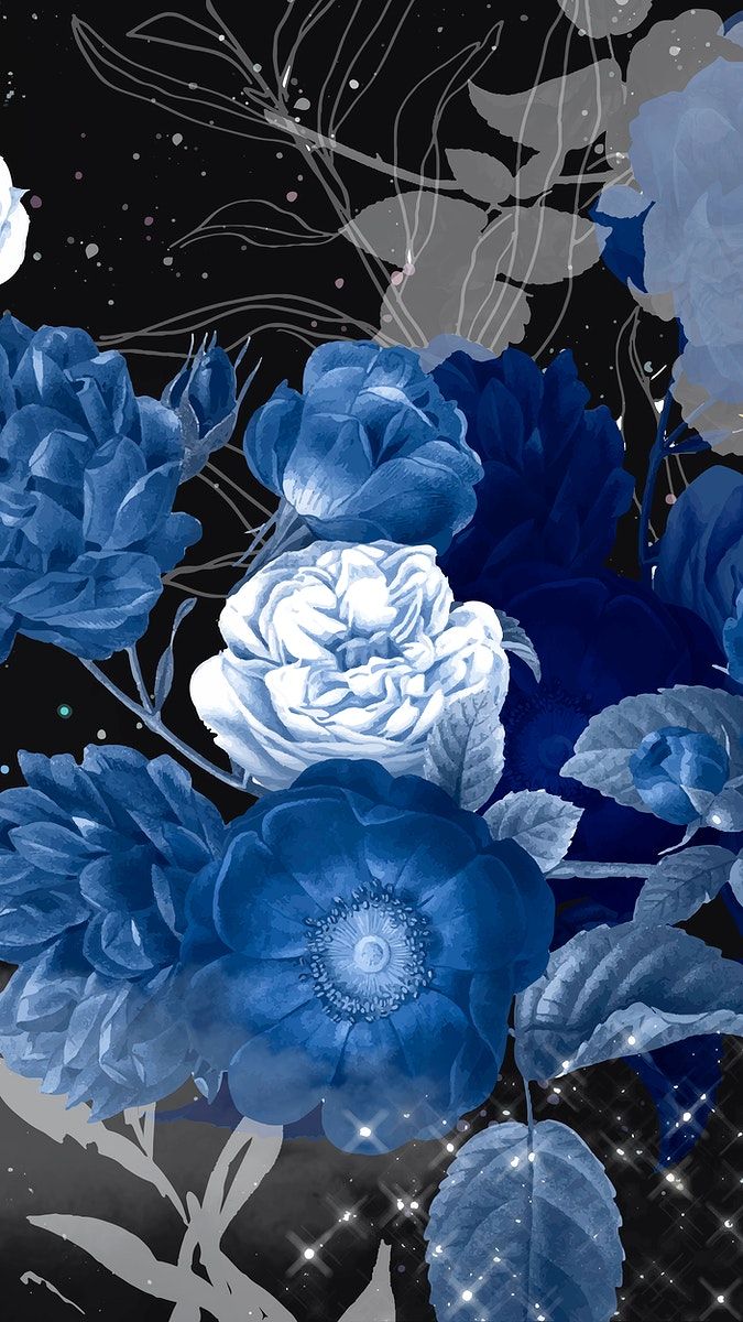 Blue Flowers iPhone Wallpapers Wallpaper Cave