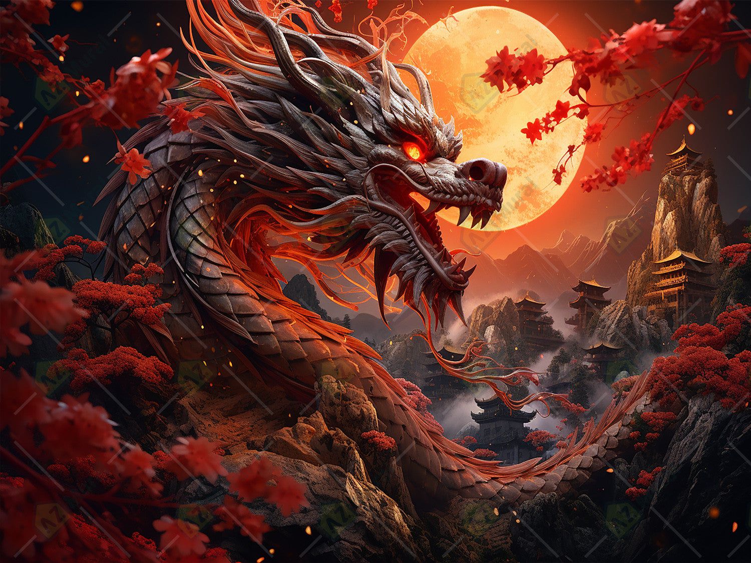 Chinese Dragon Art Wallpapers Wallpaper Cave