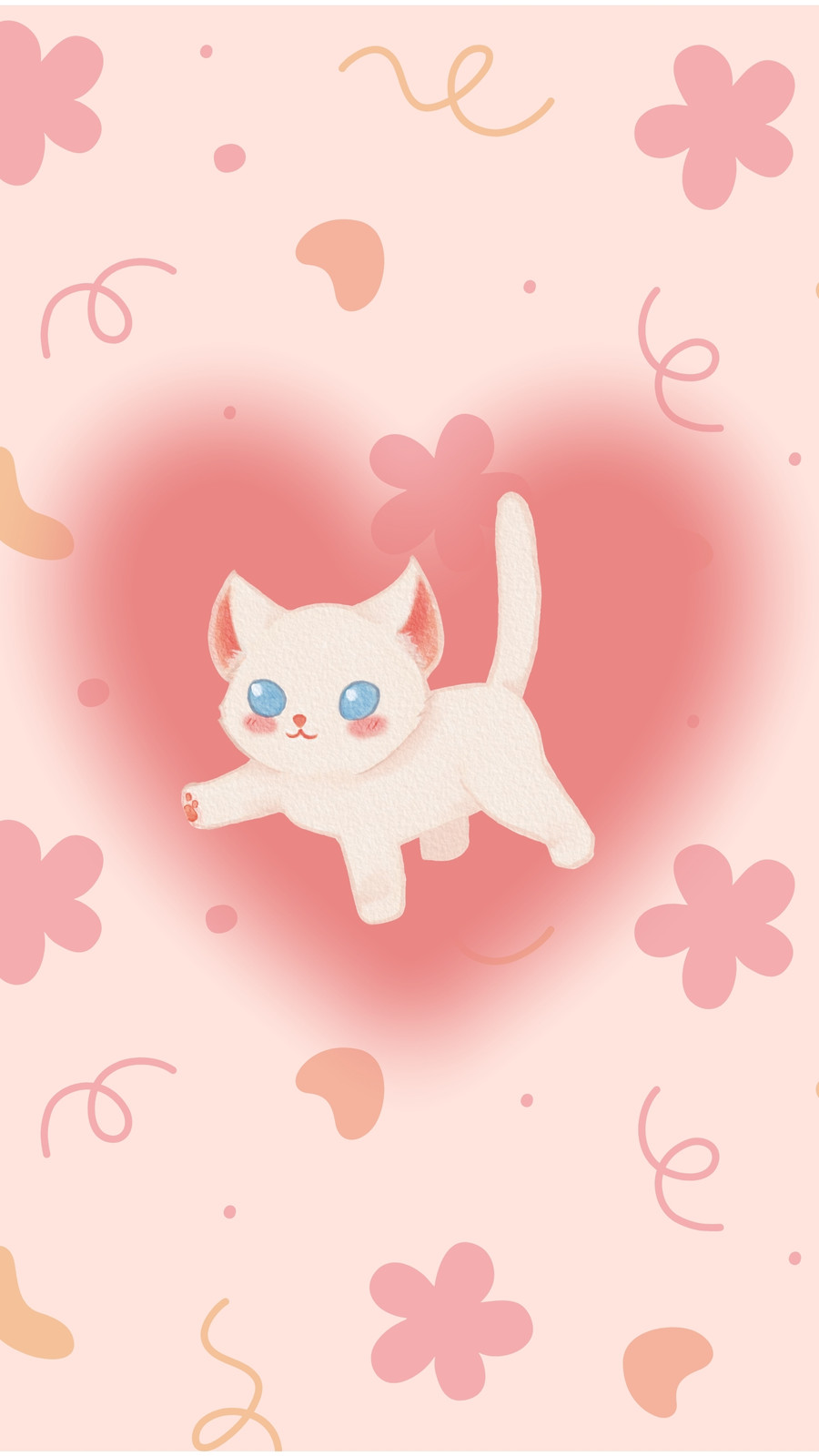 Cute Pink Cats Wallpapers Wallpaper Cave